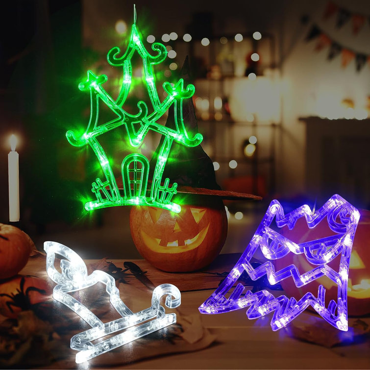 The Holiday Aisle Halloween Lights 3 Pack Ghost Tree Haunted